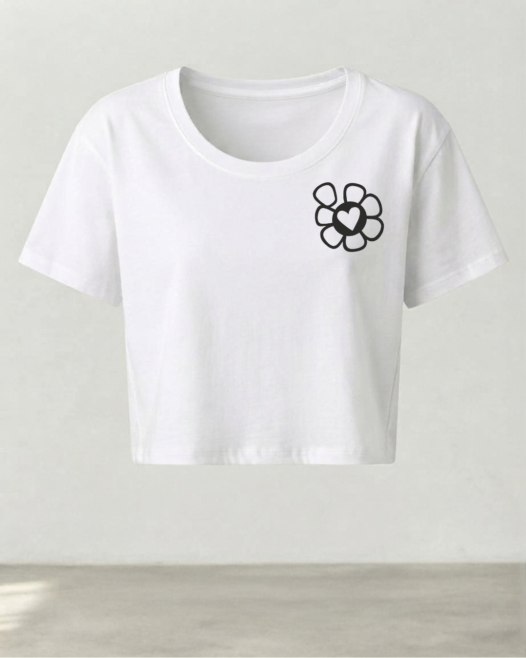 T-shirt crop M’ama Non M’ama Bianca – Donna